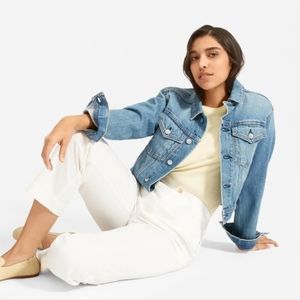 EVERLANE LIGHTWEIGHT RELAXED CHINO SZ 8, IN BONE WHITE